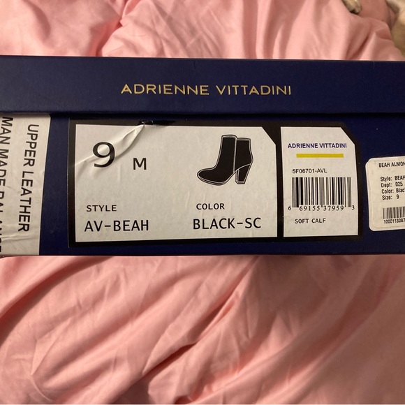 Adrienne Vittadini Black Women's Ankle Boots - Picture 3 of 6